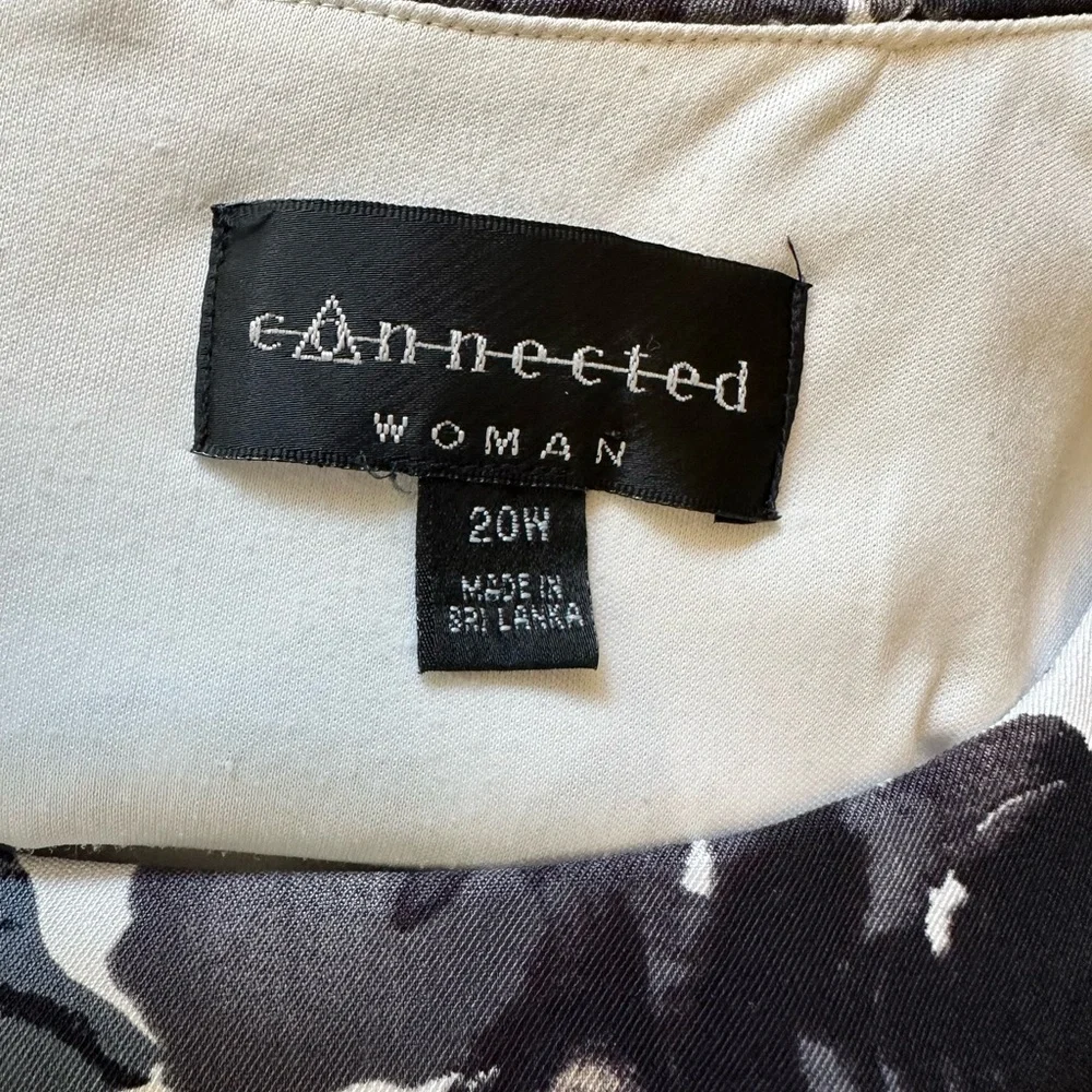 NWOT Floral Sleeveless Dress by Connected Women’s Plus Size 20W - Picture 2 of 9